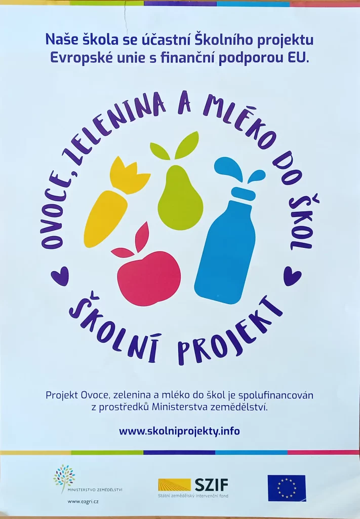 Ovoce, zelenina a mléko do škol - leták